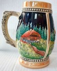 New ListingVintage West Germany Beer Mug Stein Schwarzwald 3D 6" Tall - Nice!