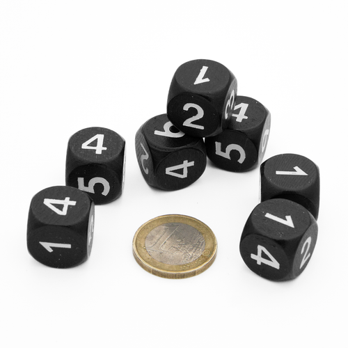 Spieltz Würfel - Zahlenwürfel 7-12 aus Holz (16 mm) - Bild 2 von 2