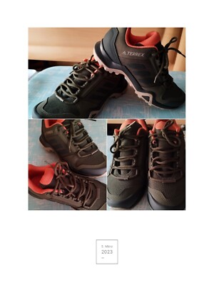 ADIDAS TERREX AX2R 36  OUTDOOR SNEAKER  TREKKING OLIV, LACHS, BEIGE, SCHWARZ 