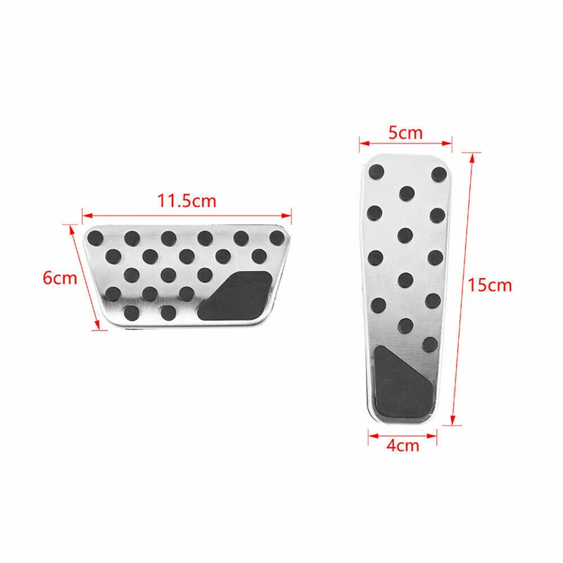 Gas & Brake Pedal Cover Kit For Dodge Challenger Charger Chrysler 300 M 2009-20 - Image 3 of 4