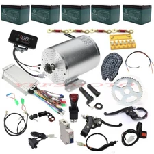 60V 2500W Electric Brushless Motor Battery Throttle Grips Complete Kit Buggy ATV