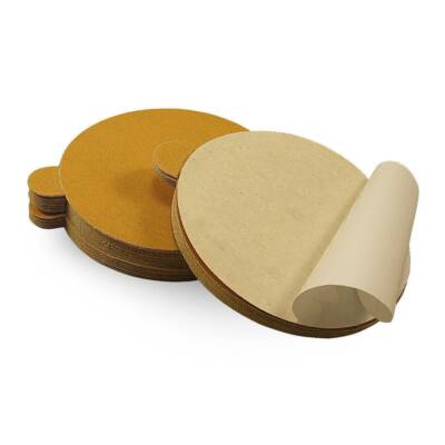 5 Inch Adhesive Back Gold Sanding Discs, 100 Pack