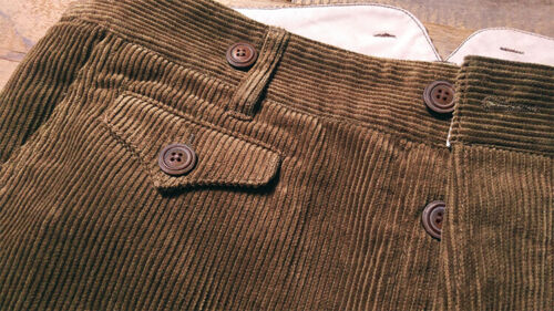 Annual Ring 1920s 12 oz Cotton Corduroy Work Trousers Vintage 
