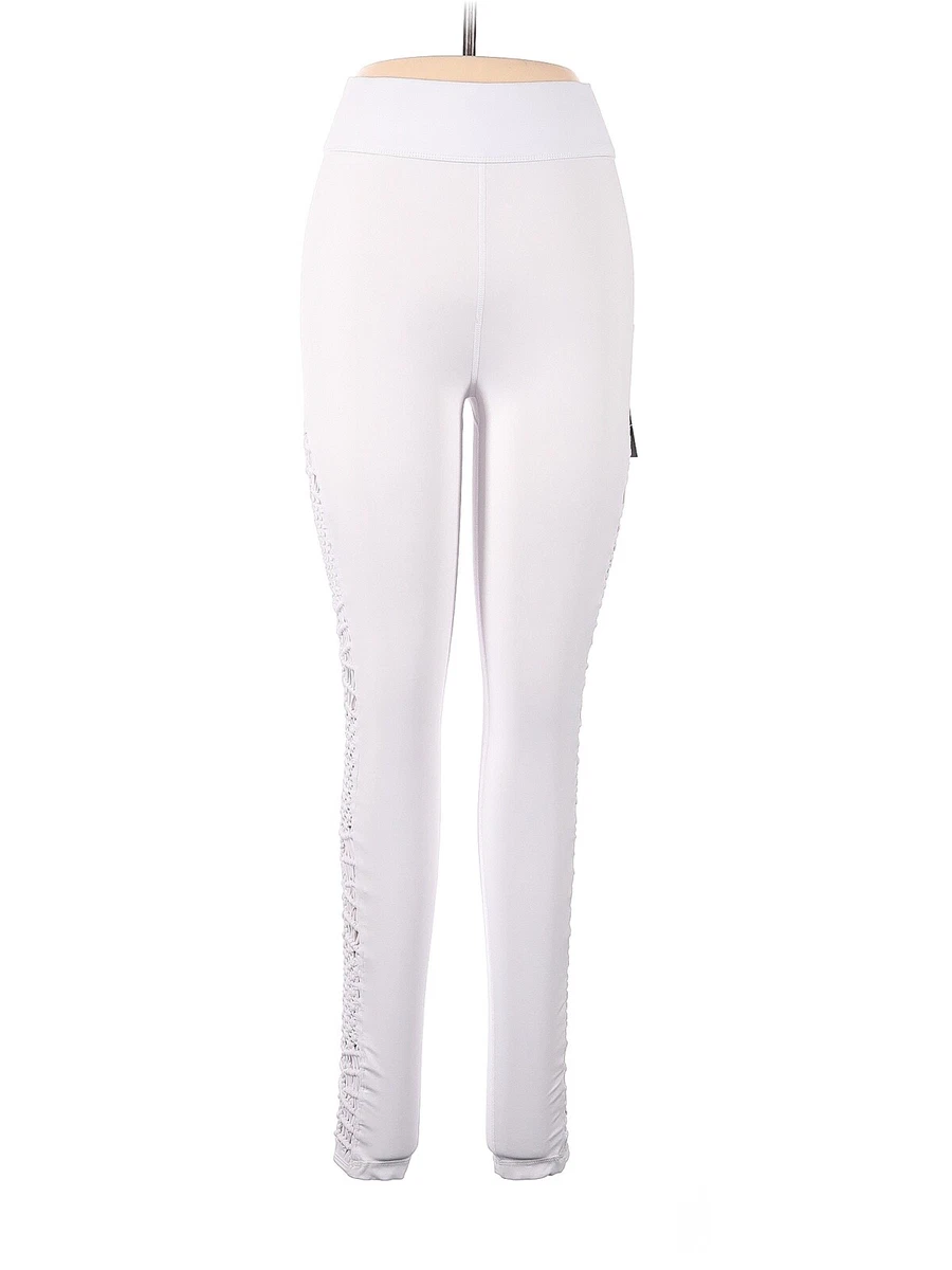 CARBON38 White Tanjung Sayang Crochet Macrame Legging - M