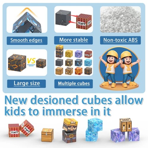 100pcs Magnetic Blocks Magnetic construction set For Girl Children toys Age 3+ - Picture 2 of 8