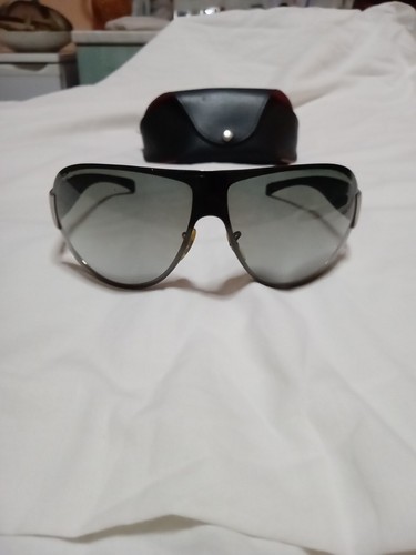 Ray-Ban RB 3350 Mascherina Argento E Nero Lenti Fumé Discrete Condiz. M460 - Foto 17 di 19