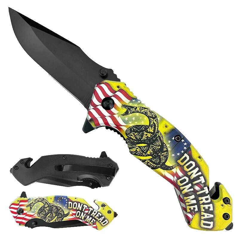Stainless Steel Blade Black Collectible Folding Knives