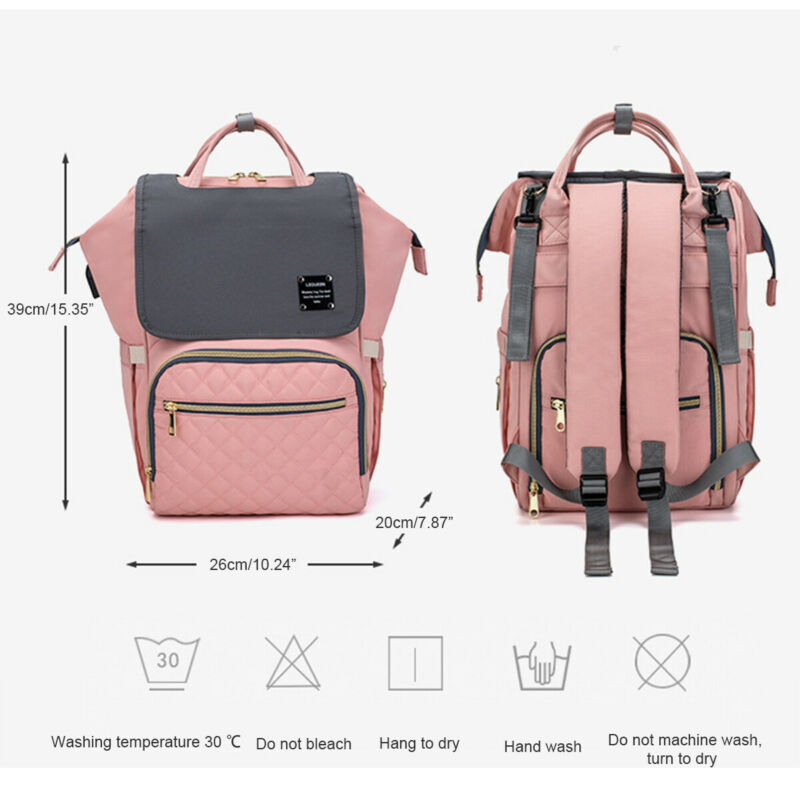 Sac à Dos à Langer Bébé étanche Grande capacité poches isotherme