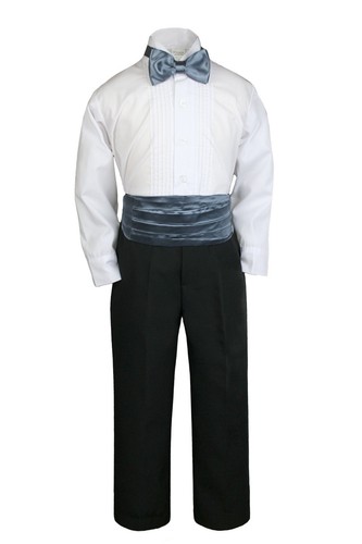 27 Color New 2pc Satin Bow tie Cummerbund only Baby Toddler Kid Teen Formal Boy - Picture 21 of 28