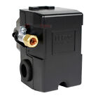 Air Compressor Pressure Switch Control Valve 95-125 Psi 4 Port On Off Lever