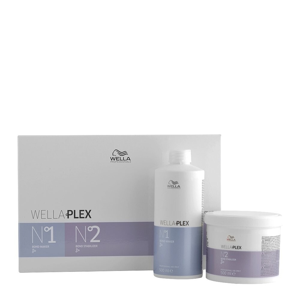 Wella Wellaplex Bond Builder Salon Kit 1x No 1 500 ml + 2x No 2 500 ml - NEU