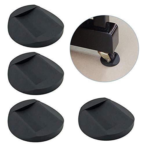 4 PCS Furniture Caster Cups, Furniture Coasters Anti-Sliding Rubber Feet