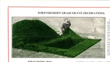 Frigid Fluid Co Forever Green Grass Grave Decoration Funerary Print Ad