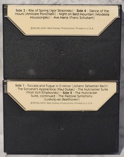 Walt Disney s Fantasia 1982 Banda Sonora 2 Juego de Cassette Usado Nuevo Digital - Imagen 2 de 5