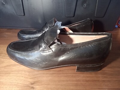 Bally of Italy Vintage Black Leather Dress Shoes Mens 10 M  display picture 2