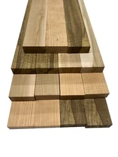 15 Pcs, Cherry, Ambrosia Maple, Black Limba 3/4x 2x 18 Lumber Boards Blocks 