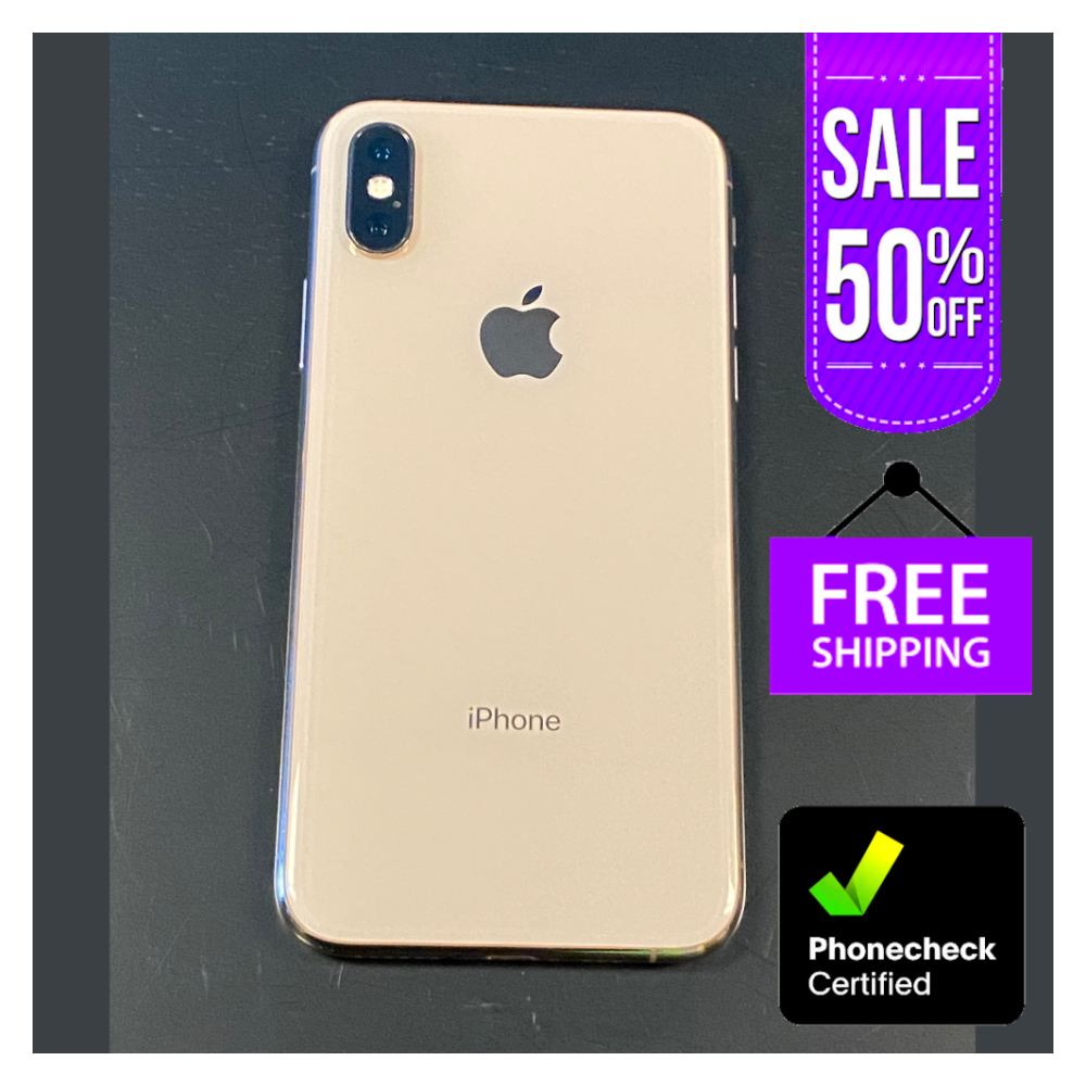 Apple - 【美品】iPhone Xs Gold 256 GB SIMフリー 本体 Apple iPhone XS 64GB/256GB - Space Gray & Gold - Unlocked