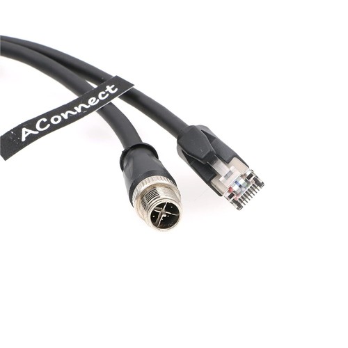 X-Code-RJ45-Industrial-Shielded-Ethernet M12 8 Pin X-Code Male to RJ45 Cat6a Eth - Picture 20 of 46