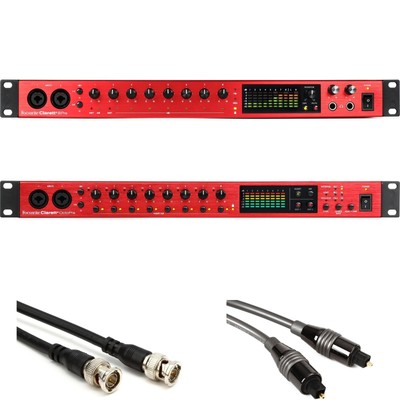 Focusrite Clarett+ 8Pre USB-C Audio Interface and Preamp Expansion Bundle