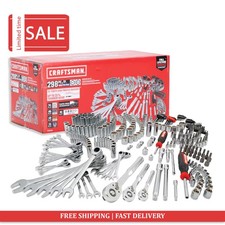 Craftsman 298 Piece Standard Sae And Metric Polished Chrome Mechanics Tool Set