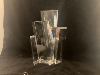 BACCARAT Paris France Crystal Abstract Skyline Sculpture Designer EMILE GILIOLI