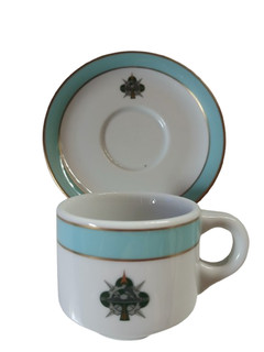 Tasses et soucoupe militaire du 601°RCR et 625°RCR (Train)