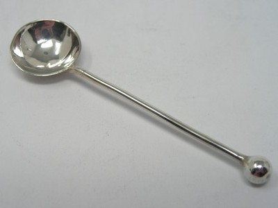 ANTIKER VINTAGE GEPUNZT MASSIV STERLINGSILBER GEWÜRZ SALZ GEWÜRZ LÖFFEL