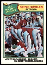 1977 Topps Steve Grogan New England Patriots #451 EX (Double Image)