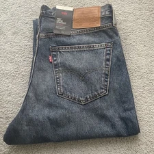 Levi's Premium 568 Loose Straight Blue Jeans Men’s Measured Size 34x30 See Desc