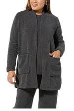 Comfort Code Women's Average Marshmallow Knit Cardigan Charcoal