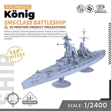 SSMODEL SSC2400532 1/2400 Military Model Kit SMS K?nig Class Battleship