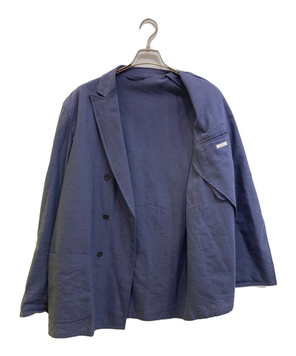 COMOLI Typewriter Double-Breasted Jacket Size: 3 Navy Men 15S 