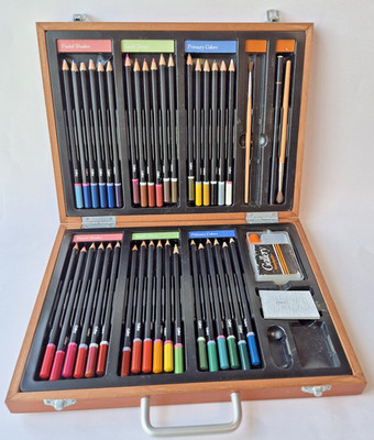 Gallery Colored Pencil Set W/Case Missing Pieces