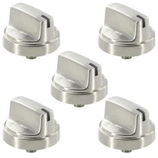WB03X29300 Stainless Steel Top Surface Burner Knob Replacement for GE Range OEM