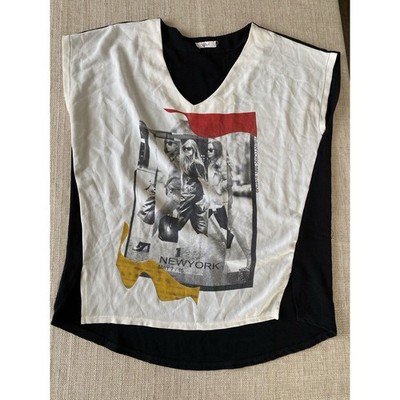 STYLEBOOK Graphic New York 5th Avenue. Nice T-shirt Tank Rare Vintage XL