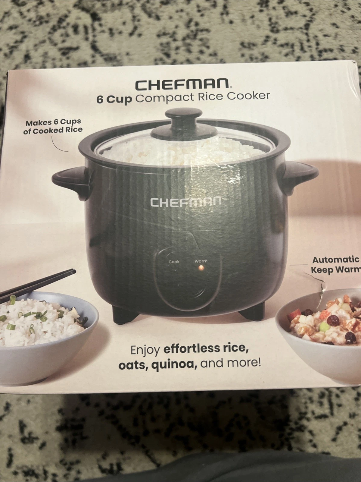 Chefman 6 Cup Compact Rice Cooker