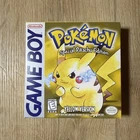 Pokémon Yellow Special Pikachu Edition Nintendo Game Boy 1999 Game Box Manual