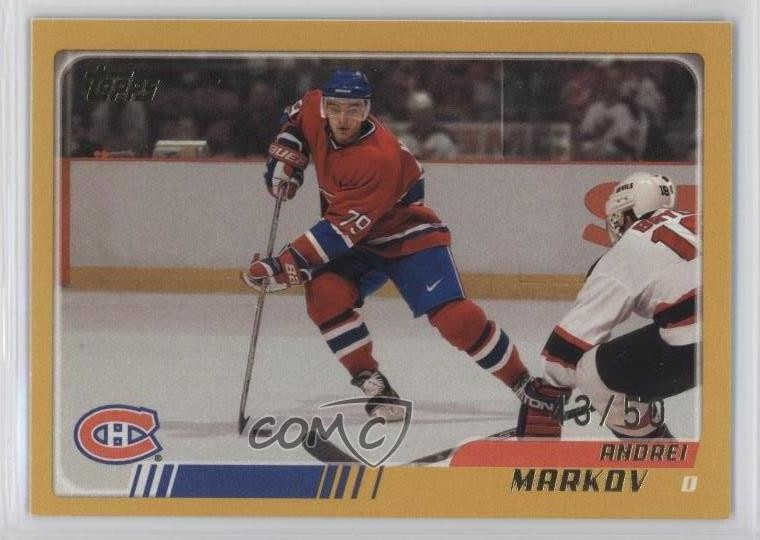 2003-04 Topps Gold 43/50 Andrei Markov #148 2d8