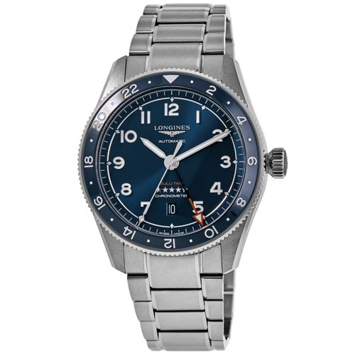 New Longines Spirit Zulu Time Automatic Blue Dial Men's Watch L3.812.4.93.6