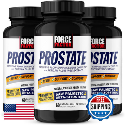 Force Factor Prostate 3-Pack Saw Palmetto Beta Sitosterol Men s Health 180 Softg