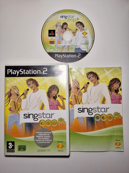 SingStar Pop Play Station 2 + Pop Español 2000
