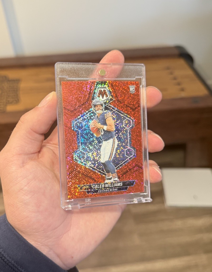 2024 Panini Mosaic - Rookies Caleb Williams #301 Red Sparkle Prizm (RC)
