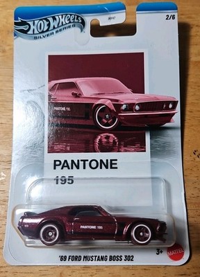 Hot Wheels 2025 Pantone Maroon 69 Ford Mustang Boss 302