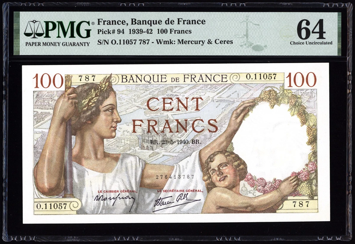 PMG French Paper Money for sale | eBay