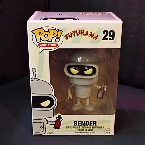 Funko Futurama Bender Pop! Animation 29 Vinyl Figure Series 1 Standard Gray