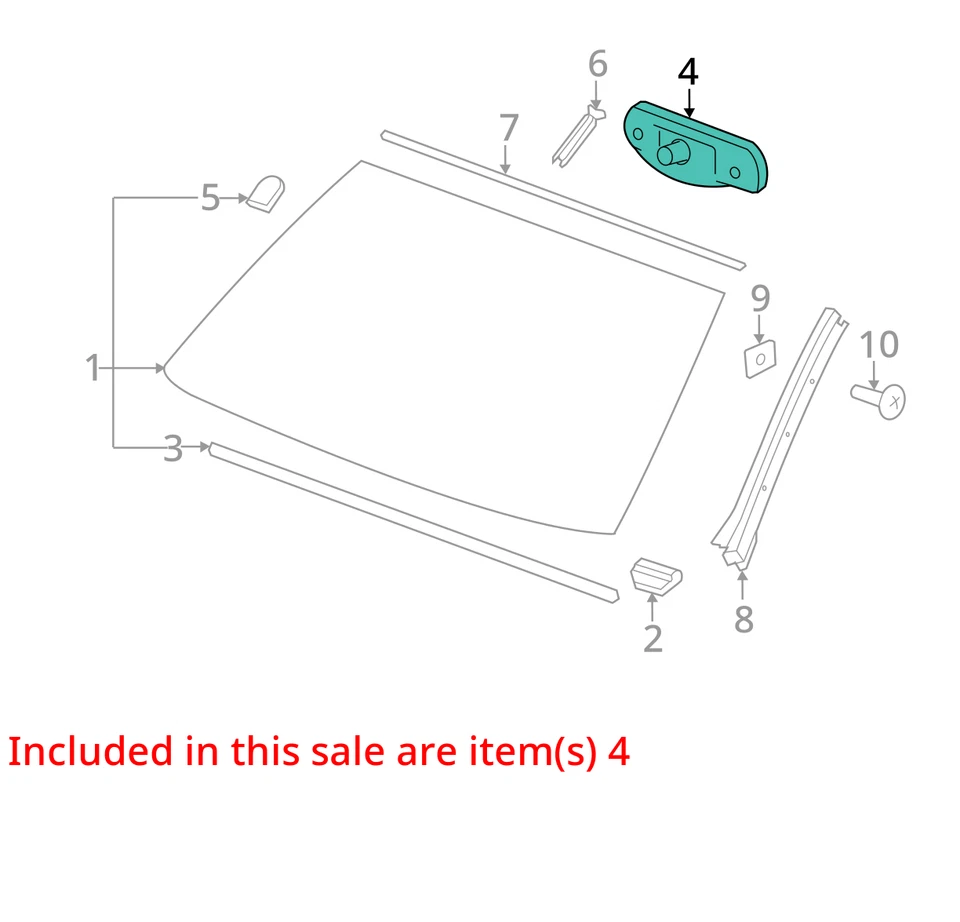 Зеркало заднего вида без камеры заднего вида подходит для 03–09 HUMMER H2 2828979 - Изображение 3 из 4
