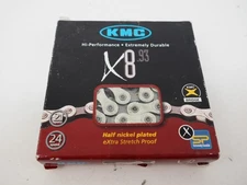 New! KMC X8.93 8 Speed Bicycle Chain 116 Links 1/2" 3/32" Pin 7.3mm Half Nickel 