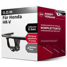 Für Honda HR-V RU (G.D.W.) Anhängerkupplung starr + E-Satz 13pol spezifisch Set