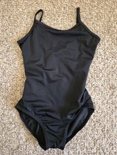 Balera Leotard Black Strappy Size child small SC Dance Ballet