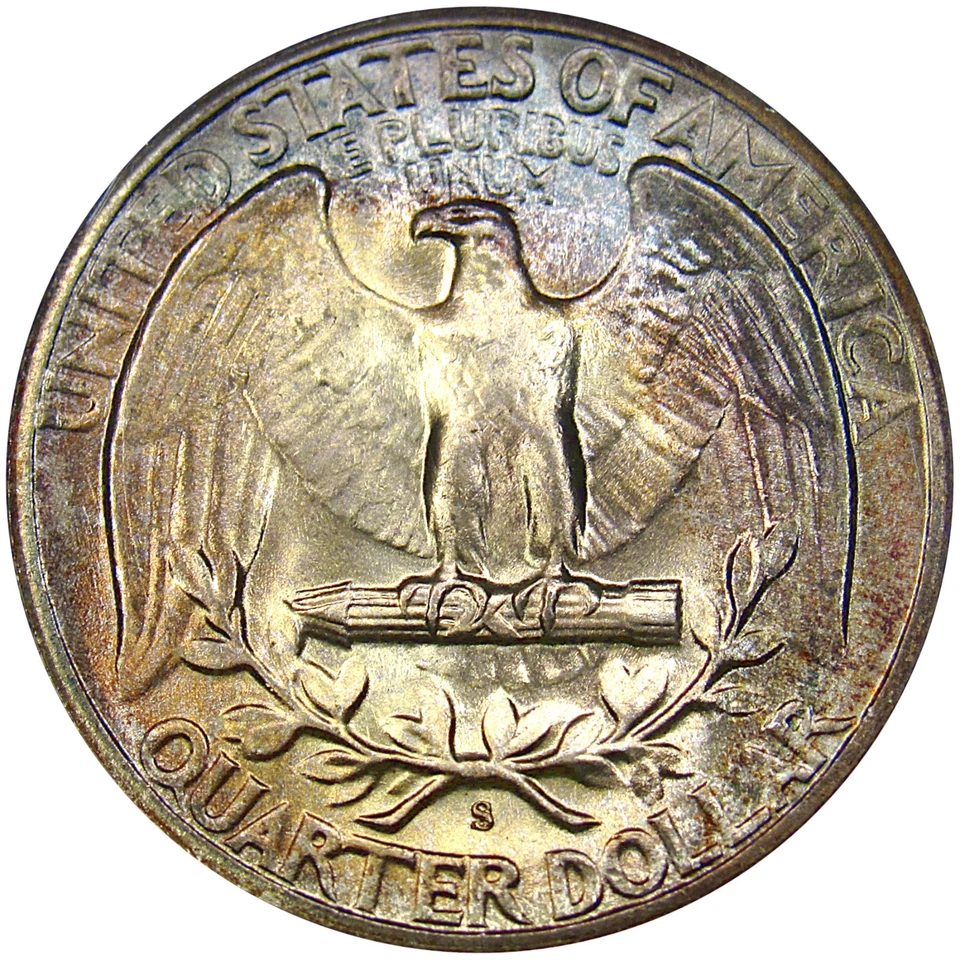 1948-S 25C NGC MS67T WASHINGTON ~ EXQUISITE EYE APPEAL & RARE T SLAB! - Image 3 of 4